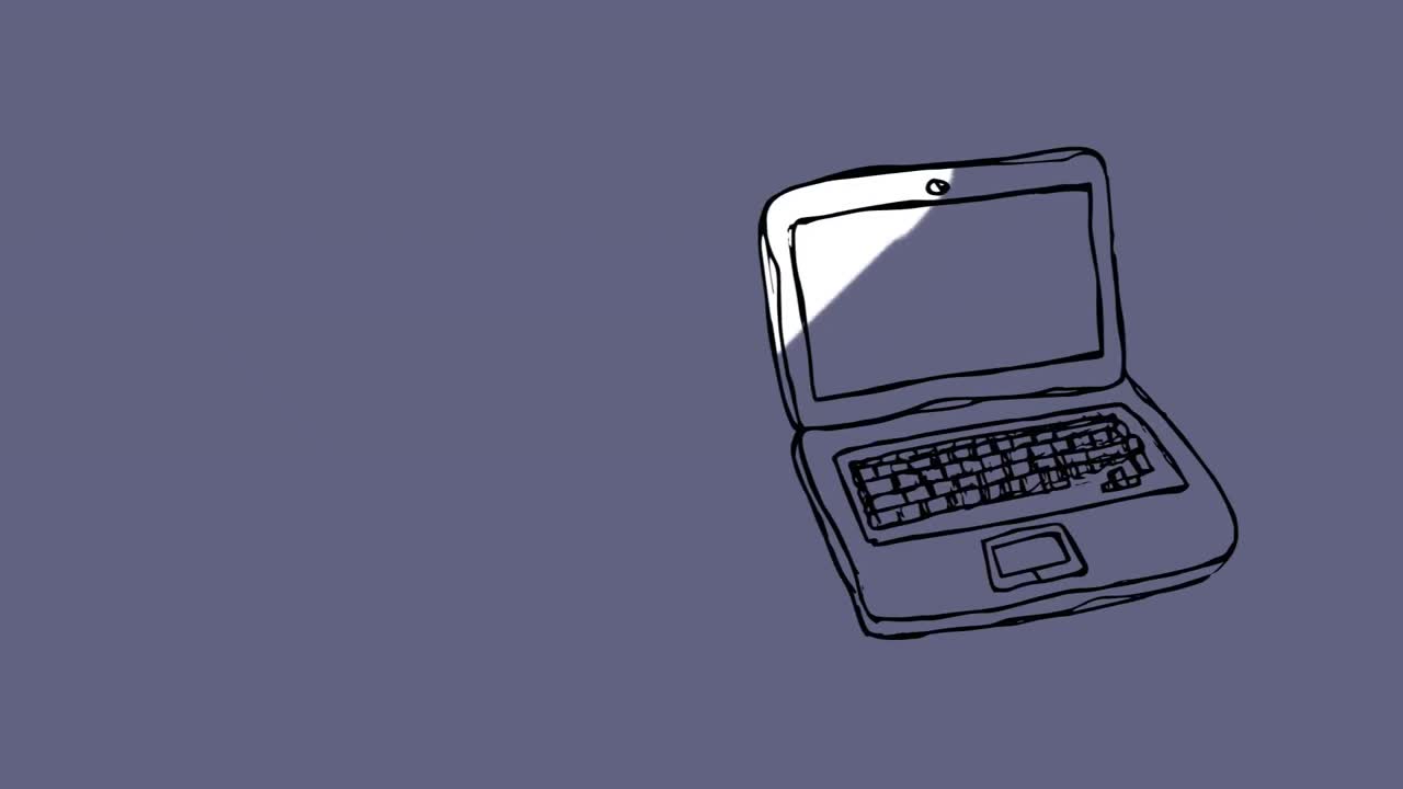 boceto de una computadora portátil