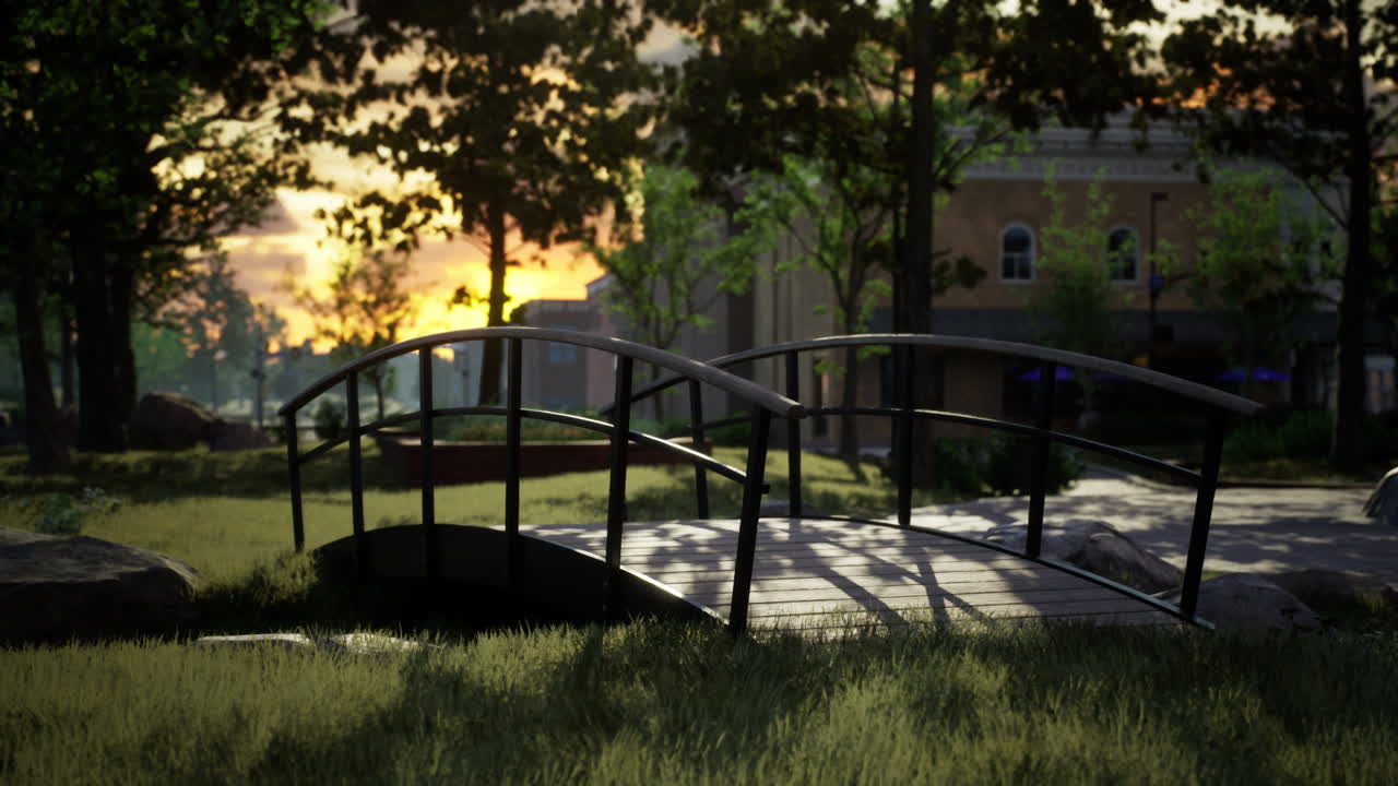 una pequeña ciudad con calles vacías