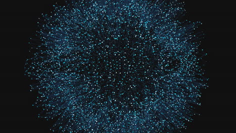 Esfera-De-Neón-Del-Caos-Abstracto-Con-Brillos-En-La-Galaxia-Oscura
