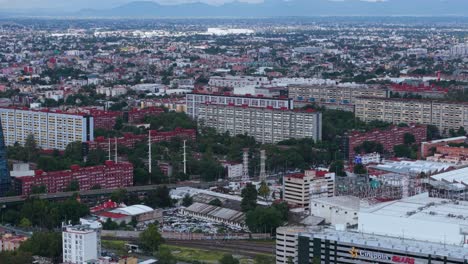 drone shot in the tlatelolco area in mexico city