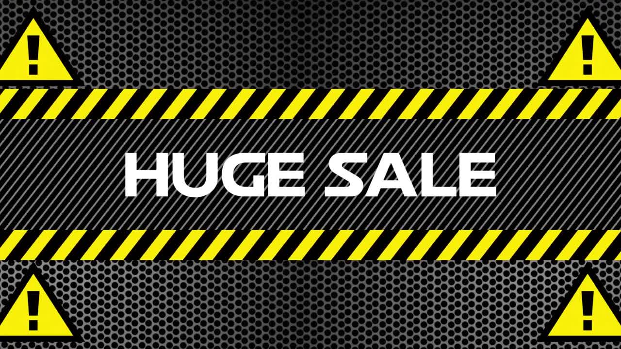 검은 패턴의 배경에 거대한 판매 그래픽