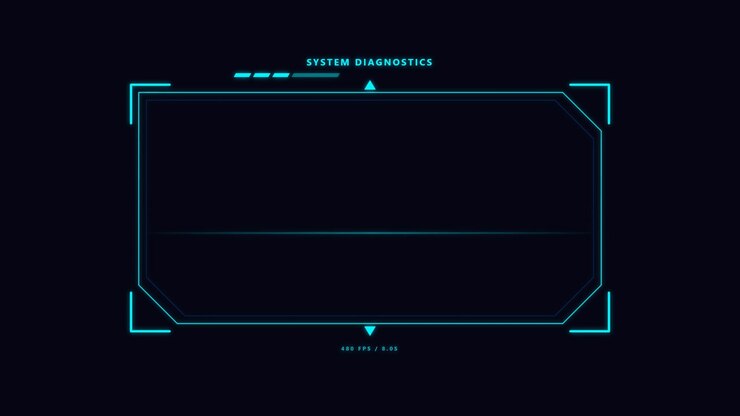 Futuristic Digital System Diagnostics Interface Animation