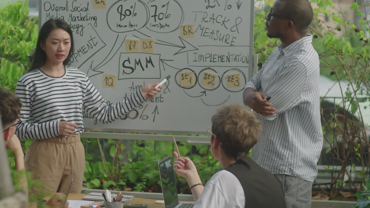 비즈니스 회의 및 프레젠테이션