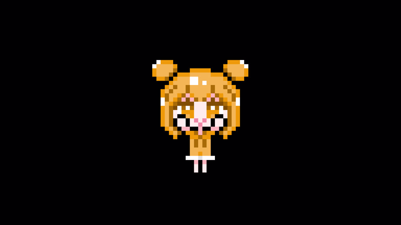 Pixel girl 02 Raise both hands Looping animation. 1080p (8).mov