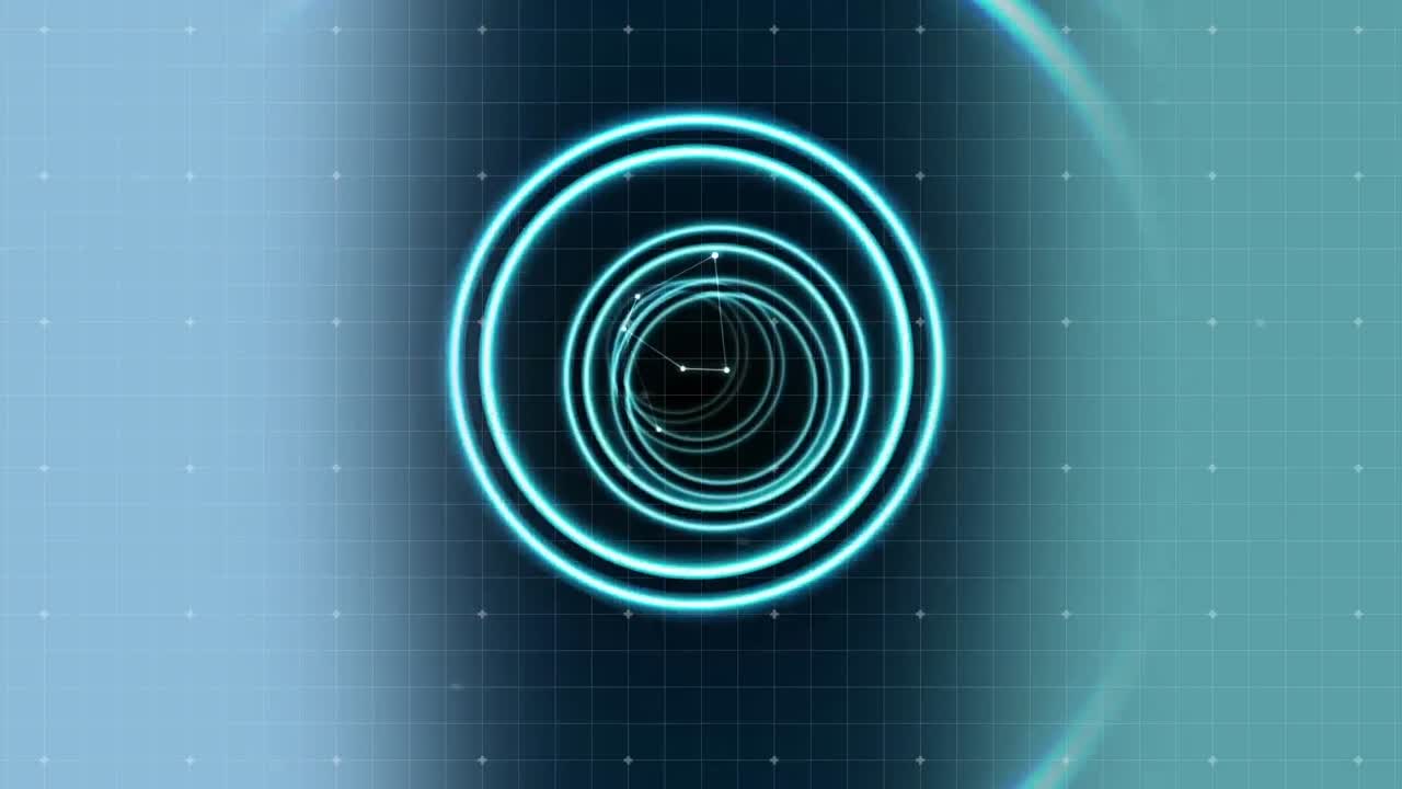 viajando en un túnel en forma de tubo