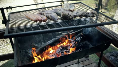 chilean bbq in the mountains