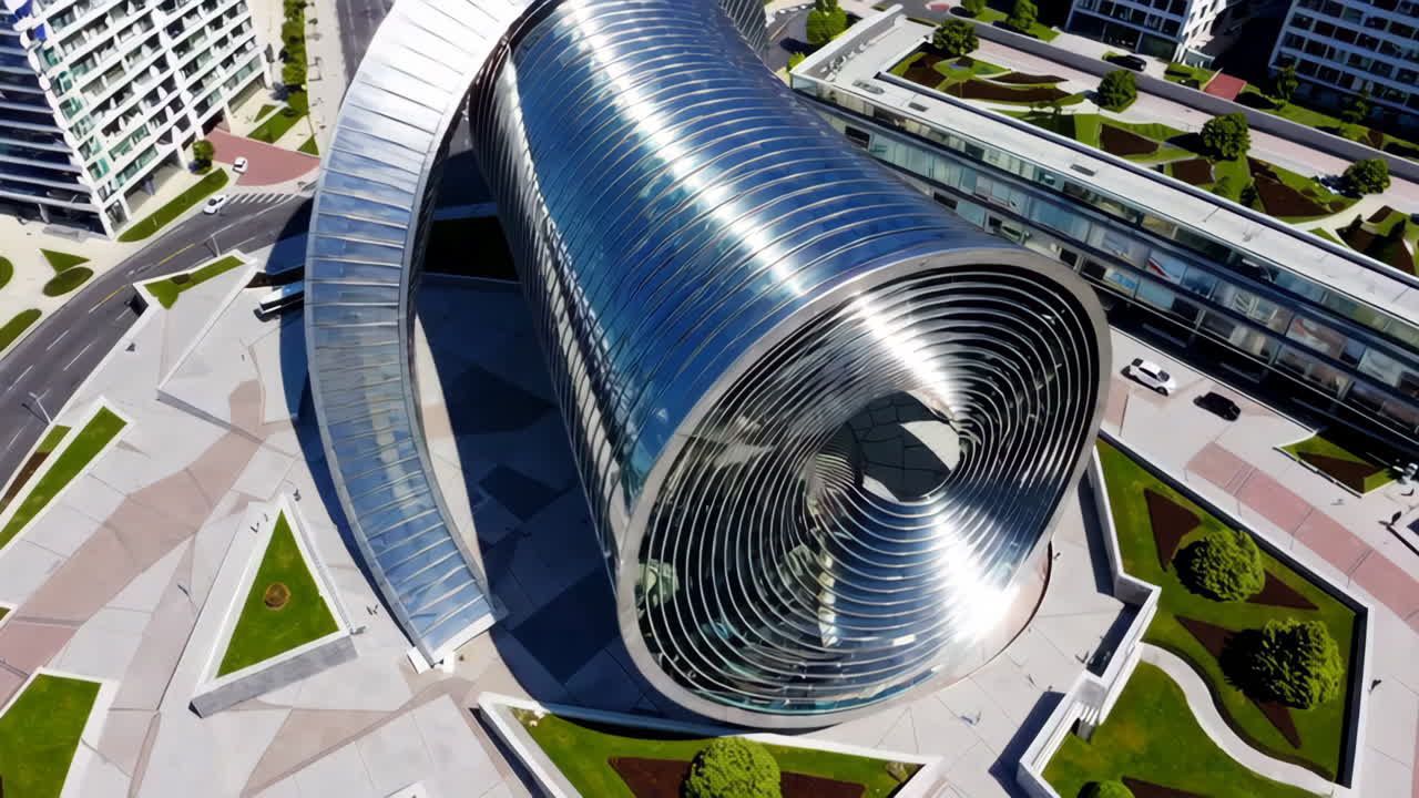 Spiral Modern Architecture Building
