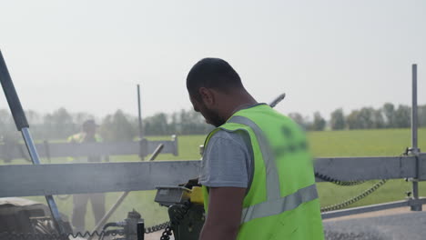 road construction workers