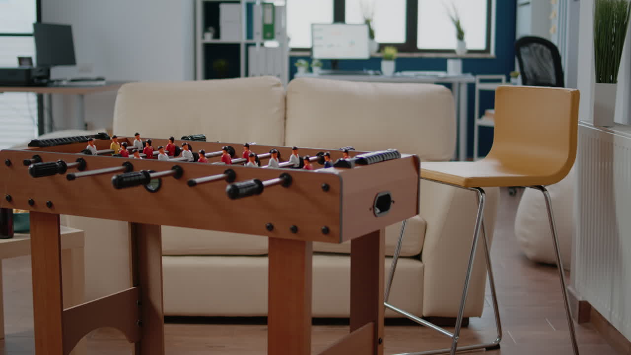Empty business office prepared for after work drinks with friends