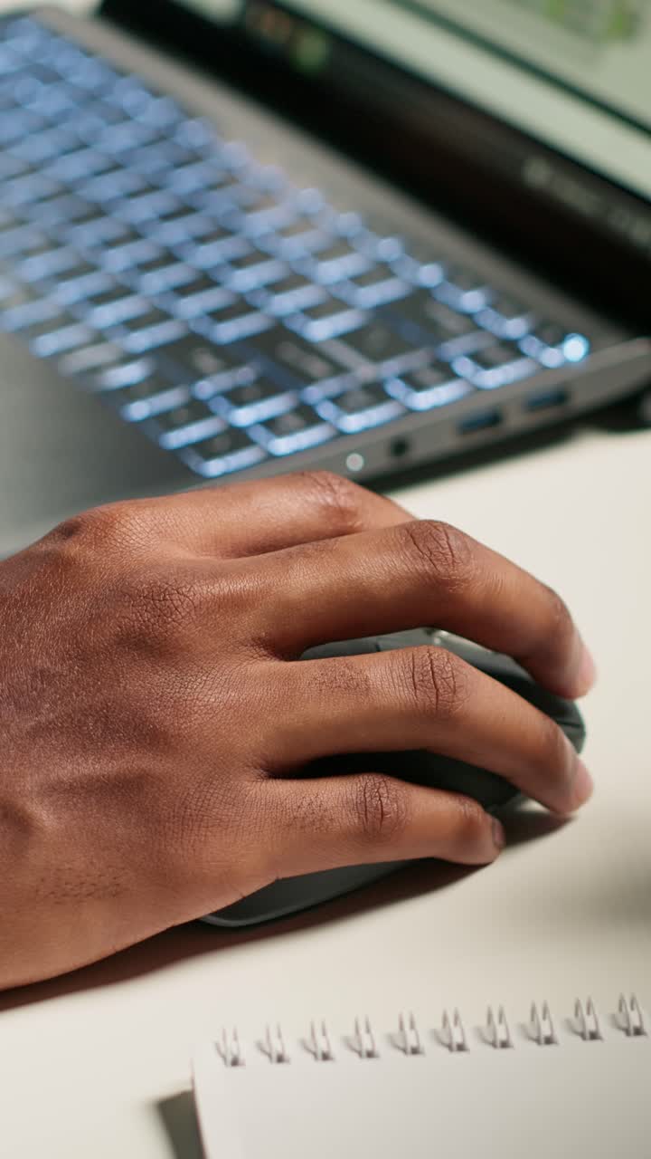 Laptop and Mouse on a Desk