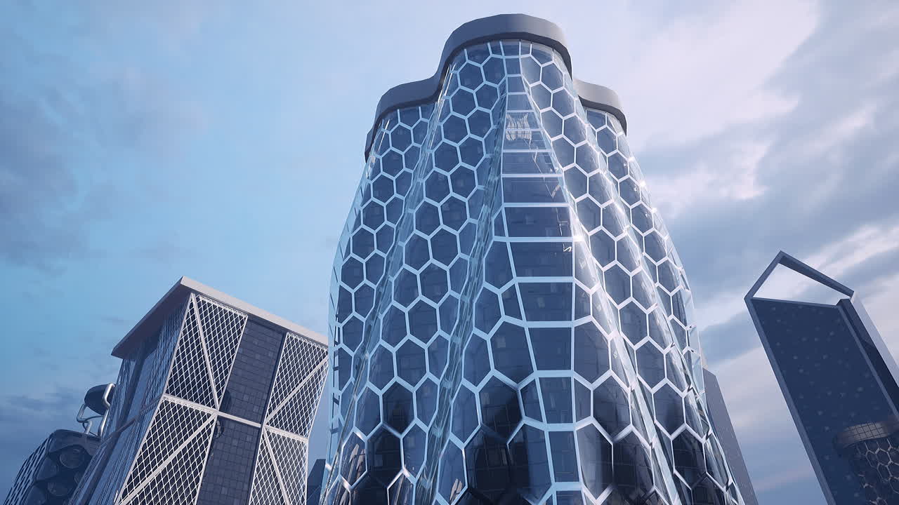 arquitectura moderna de los rascacielos