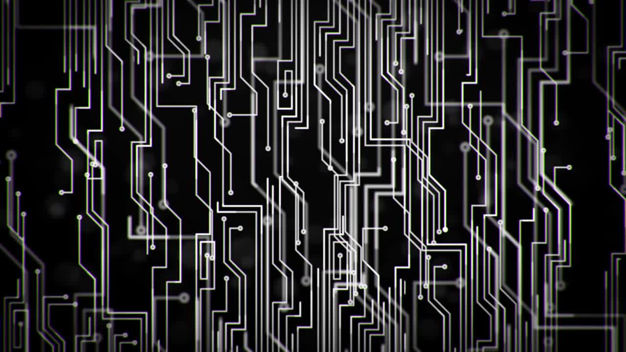bucle de circuito digital - colores oscuros