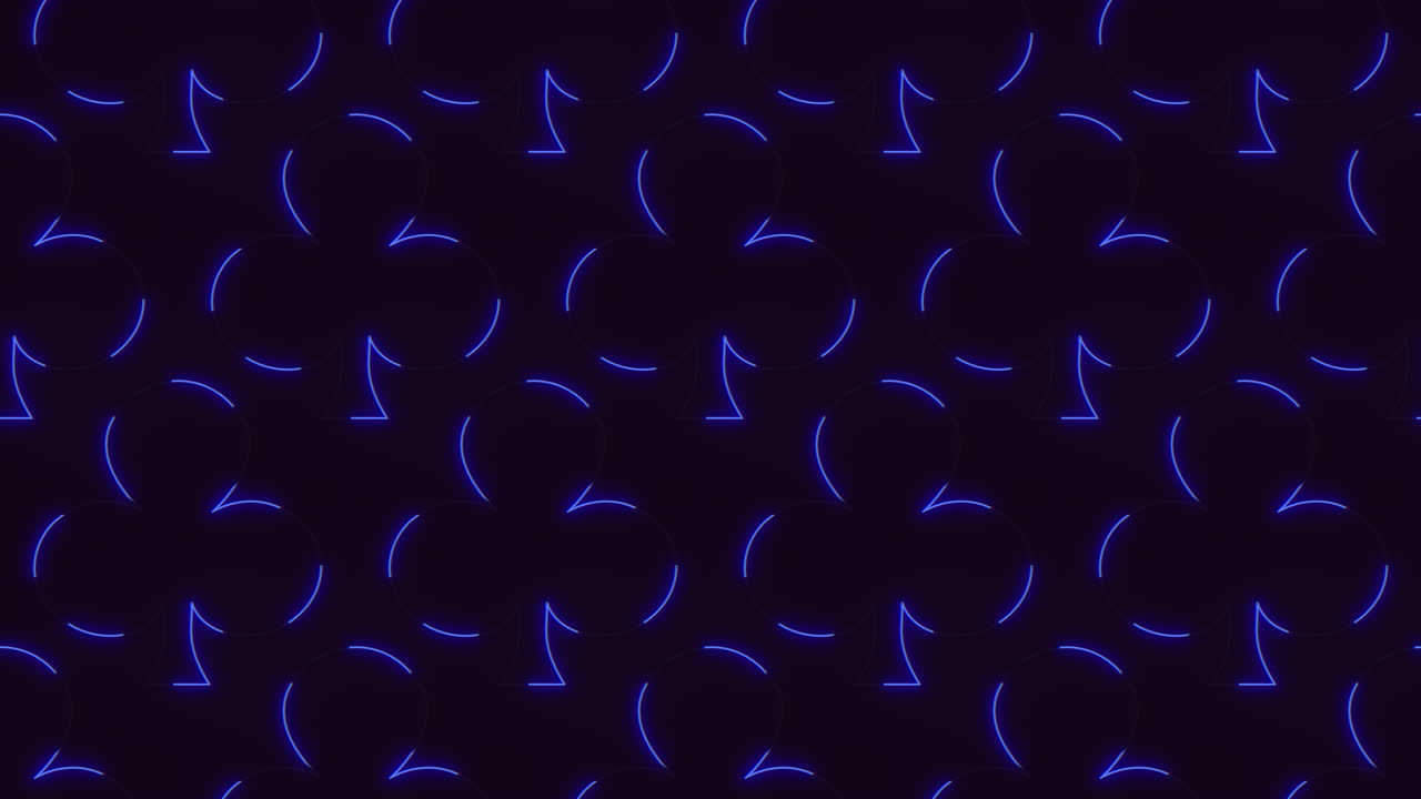 Vibrant blue neon circles forming an intricate pattern on a stark black background, creating a visually striking and modern aesthetic