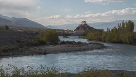 himalayan monastery by the river