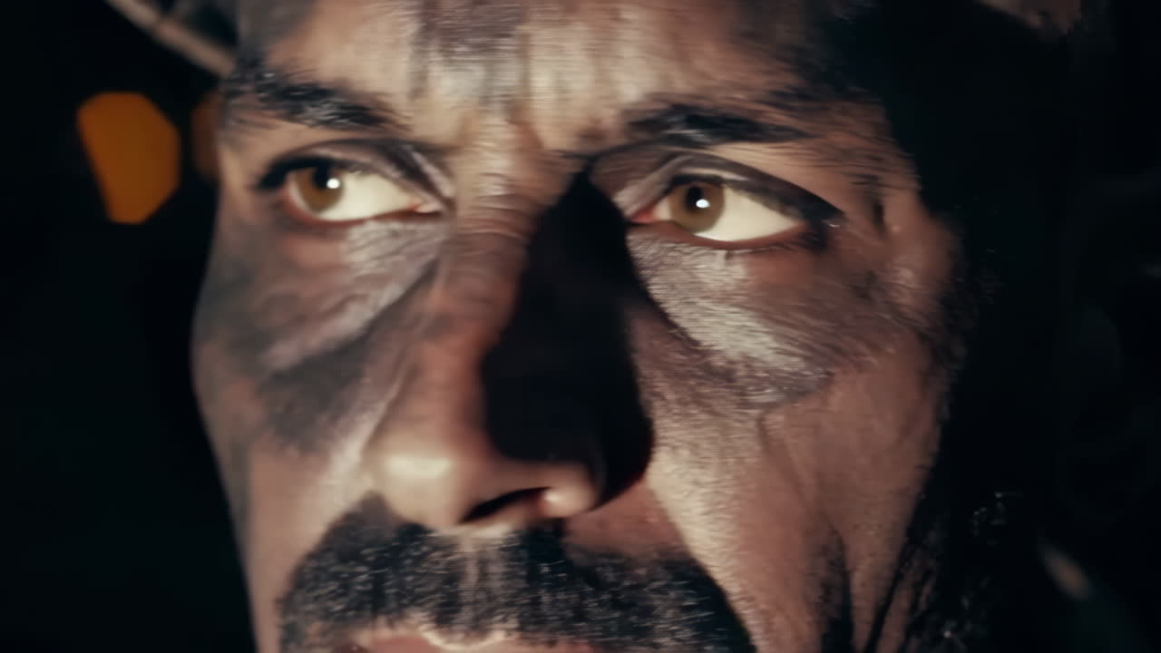 Closeup of a Miner's Face