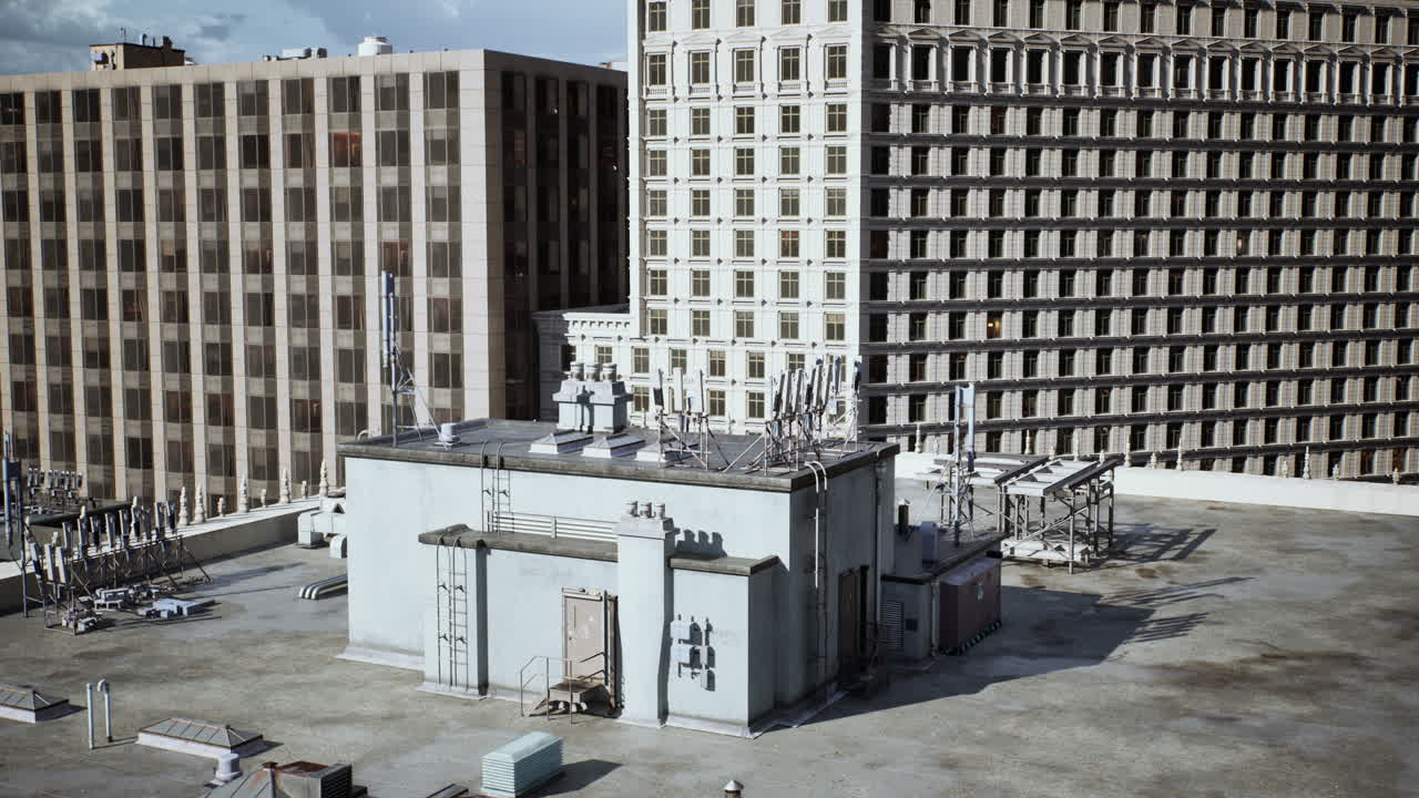 vista desde el techo de los edificios de la ciudad