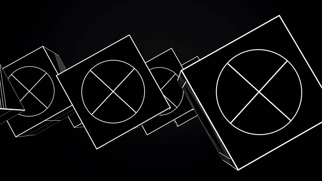 추상적인 기하학적 큐브