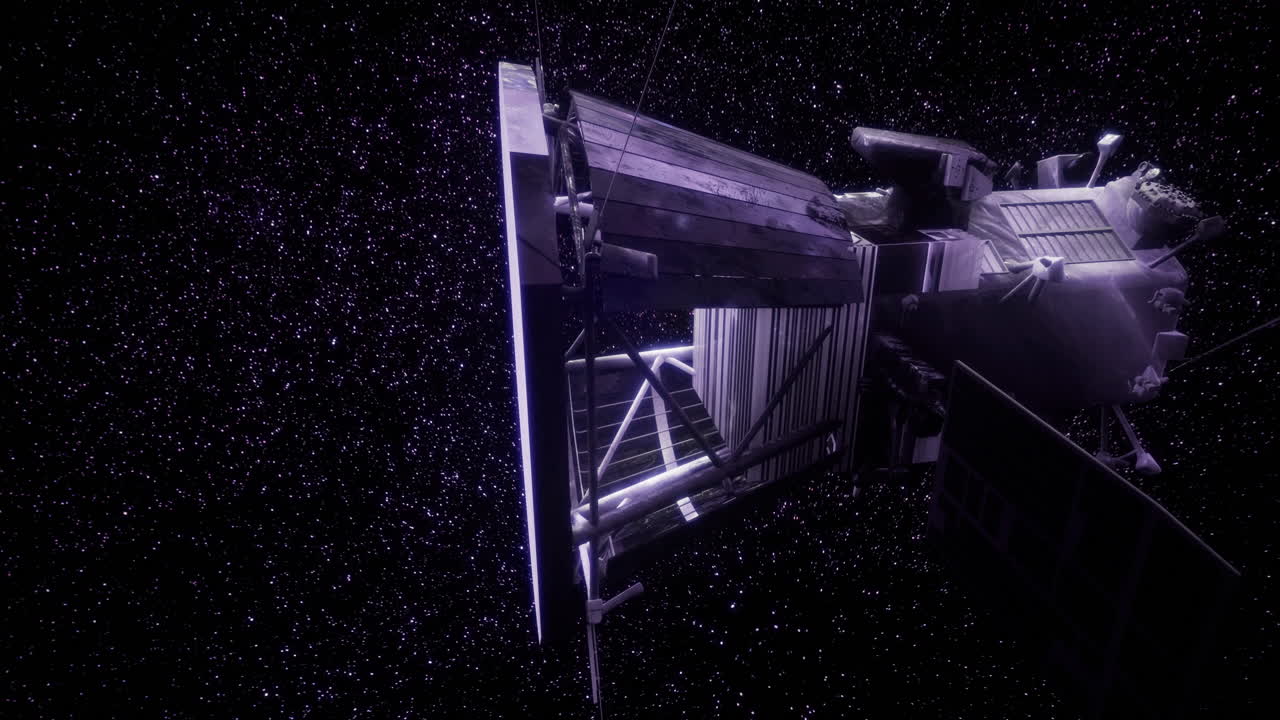 Parker solar probe journeys through the vastness of space