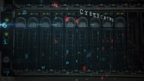 un'animazione digitale della minaccia della criminalità informatica alla sicurezza dei dati 4k