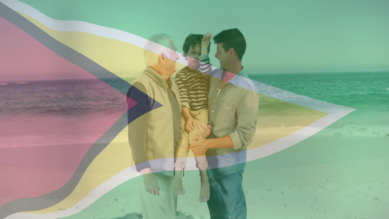 바가에서 가족 결합 guyana 발 애니메이션