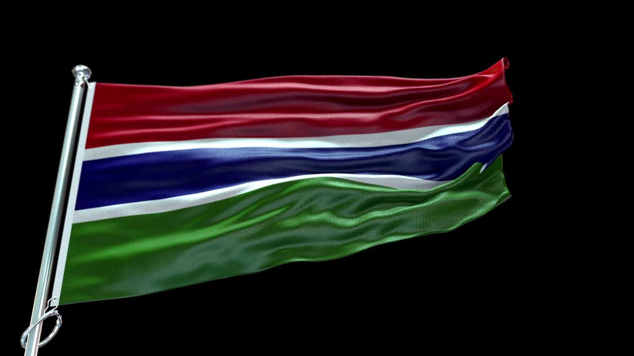 4k 매우 상세한 감비아의 발 - 감비아 발 높은 세부 사항 - 국가 발 감비아 파동 패턴 loopable 요소