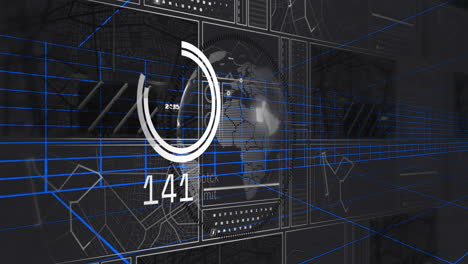 Animation-of-scope-scanning-and-data-processing-on-screen