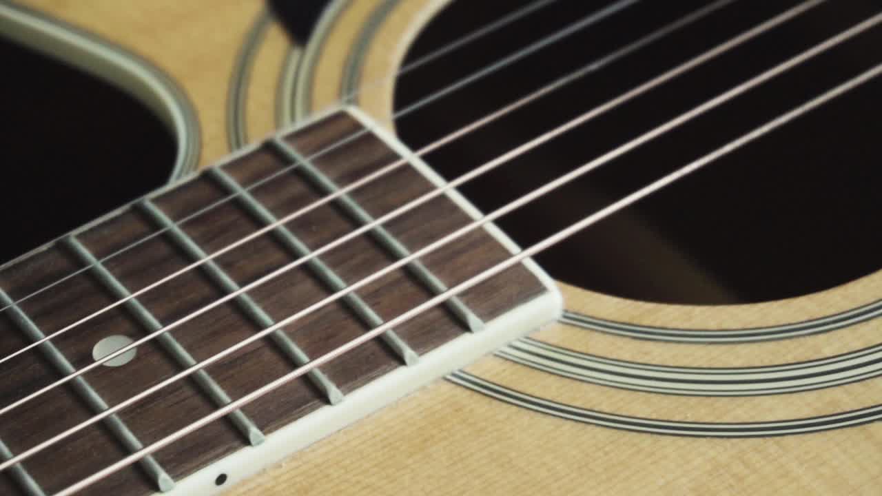 Close-up of Acoustic Guitar