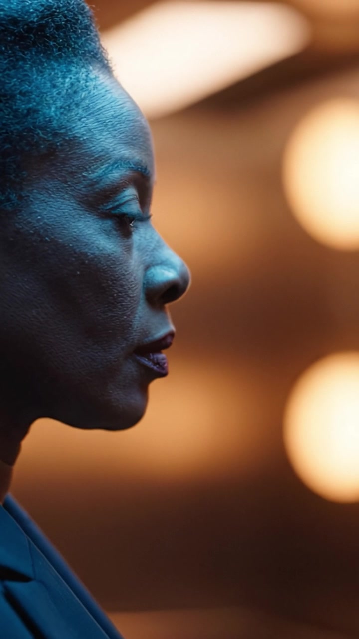 A Powerful Profile: An Introspective Woman Faces Challenges with Inner Strength, Captured in a Serene Moment of Reflection and Determination