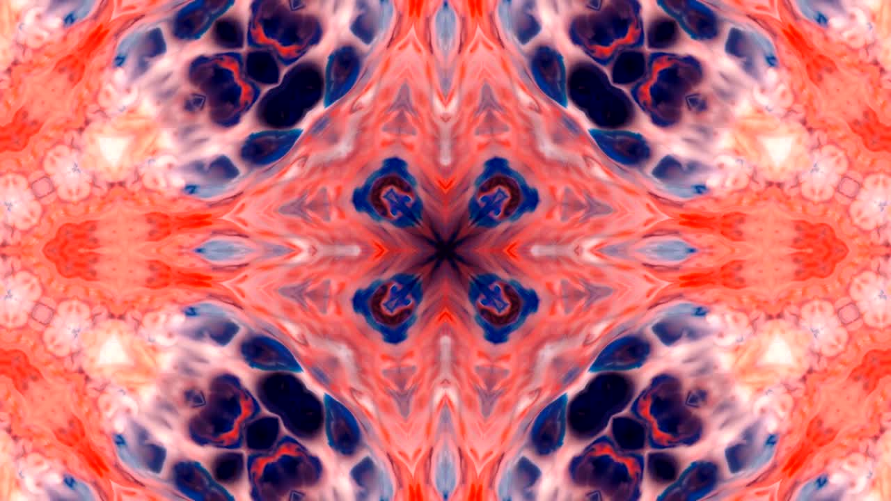 Abstract Colorful Kaleidoscope Background Movement