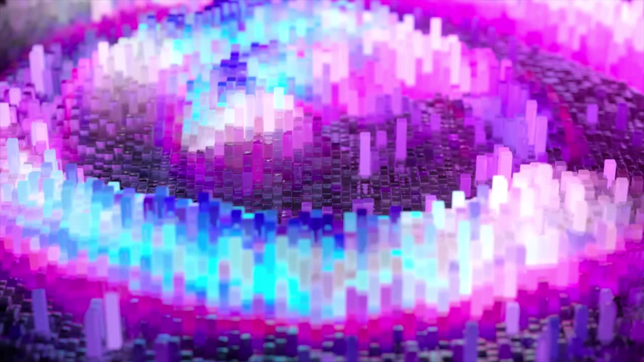 arte de píxeles geométricos abstractos y coloridos