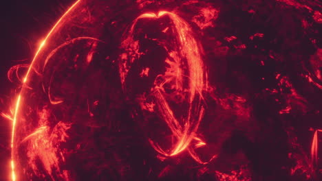 electric plasma filaments dance across the surface of a star