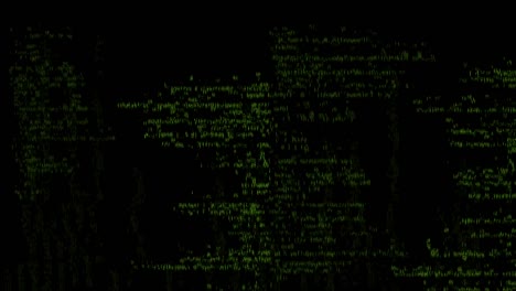 pantalla verde codificación hacker concepto animación con glitch. error de escritura de código de programación. grandes datos y ataque cibernético de internet. código de programación resumen. concepto de blockchain, código digital de computadora