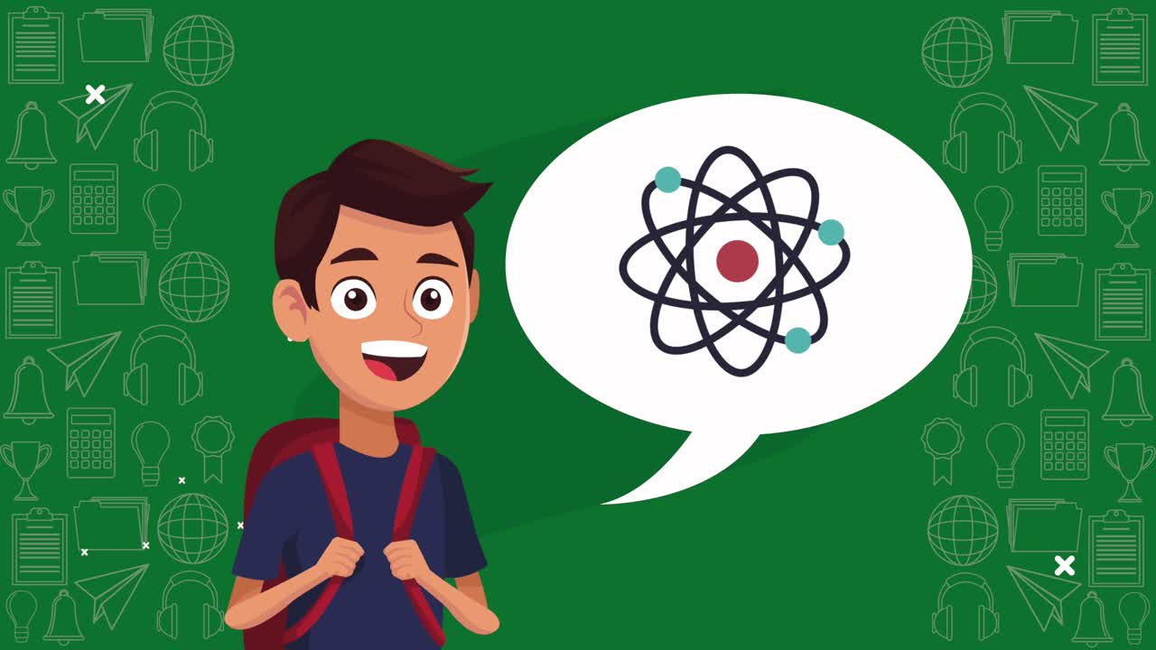 학교 소년과 원자와의 학교 애니메이션으로 돌아갑니다.