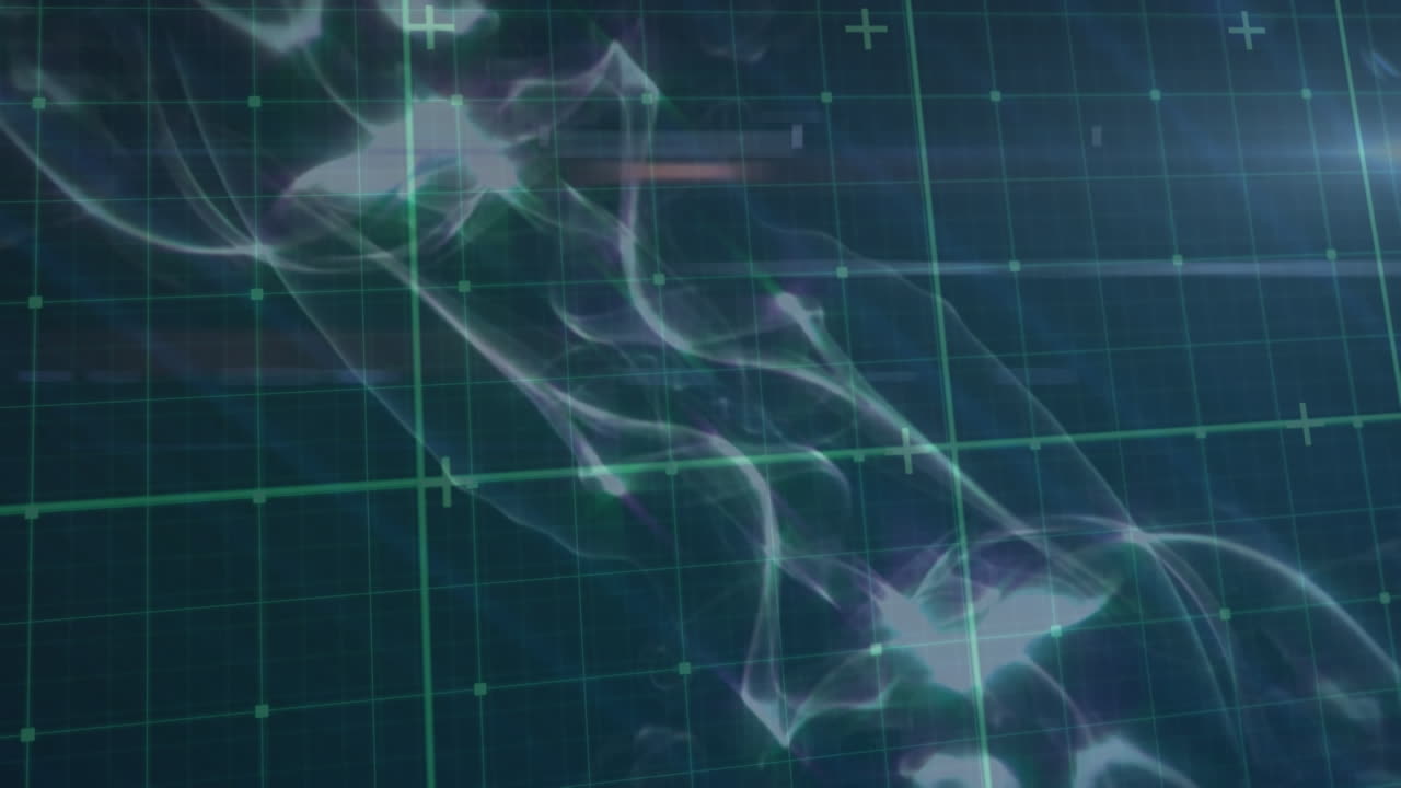 디지털 스크린에서 파동의 애니메이션