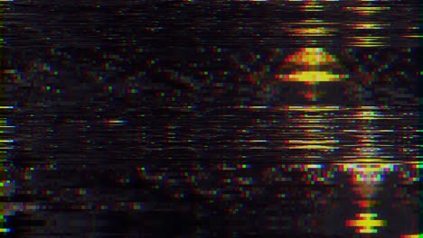 diseño único abstracto animación digital ruido de píxeles error de fallo daño de video