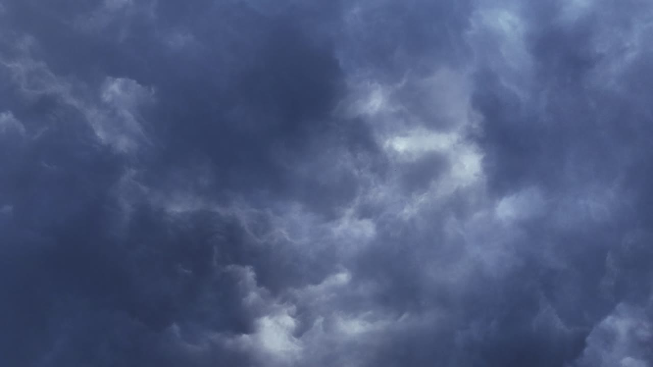 뇌우, 극적인 폭풍우 하늘., 관점