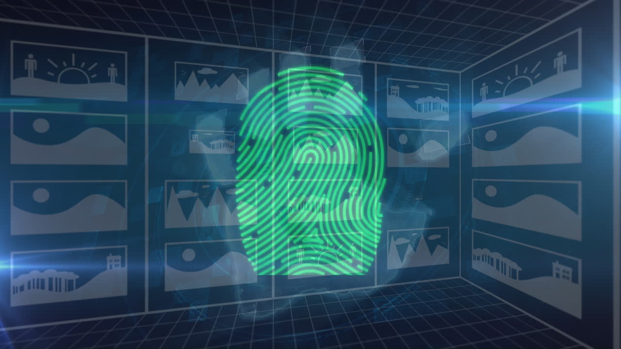 анимация текста и значка, обработка данных через компьютерный сервер