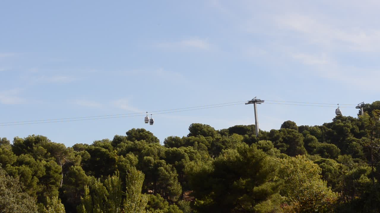 Funivia per Montjuic a Barcellona