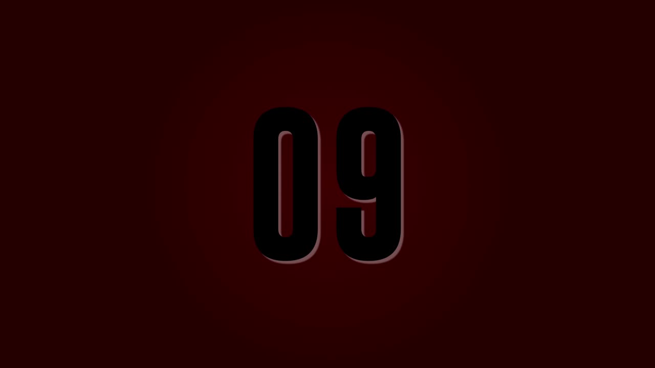 minute time keeper on background. Count down 60 to 0 second.