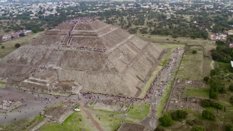 Antenne:-Teotihuacan,-Mexiko,-Pyramiden