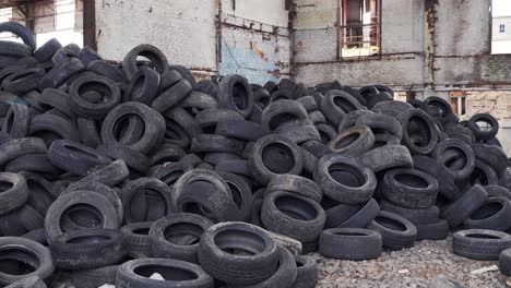 old rubber wheels for trash factory recycling