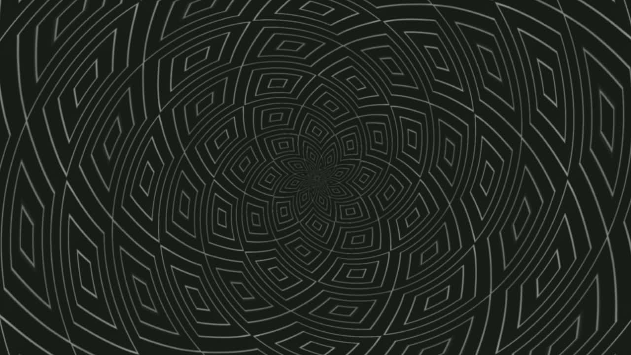 alejando un túnel de diseño cuadrado monocromático - animación