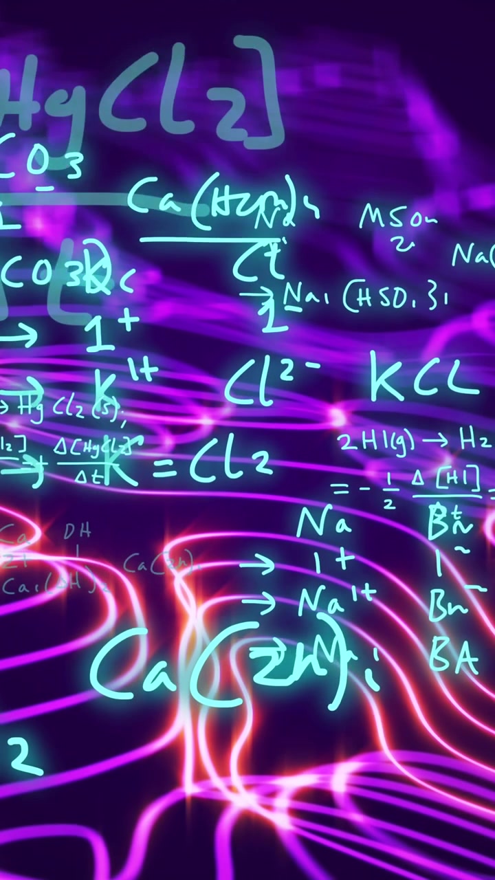 Animation af matematisk databehandling og netværk af forbindelser