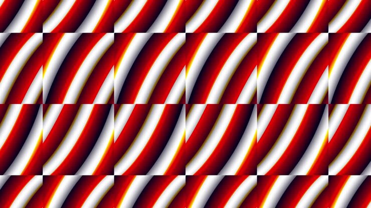 Animazione di sfondo con gradiente digitale liquido geometrico quadrato astratto, ondulato e luminoso