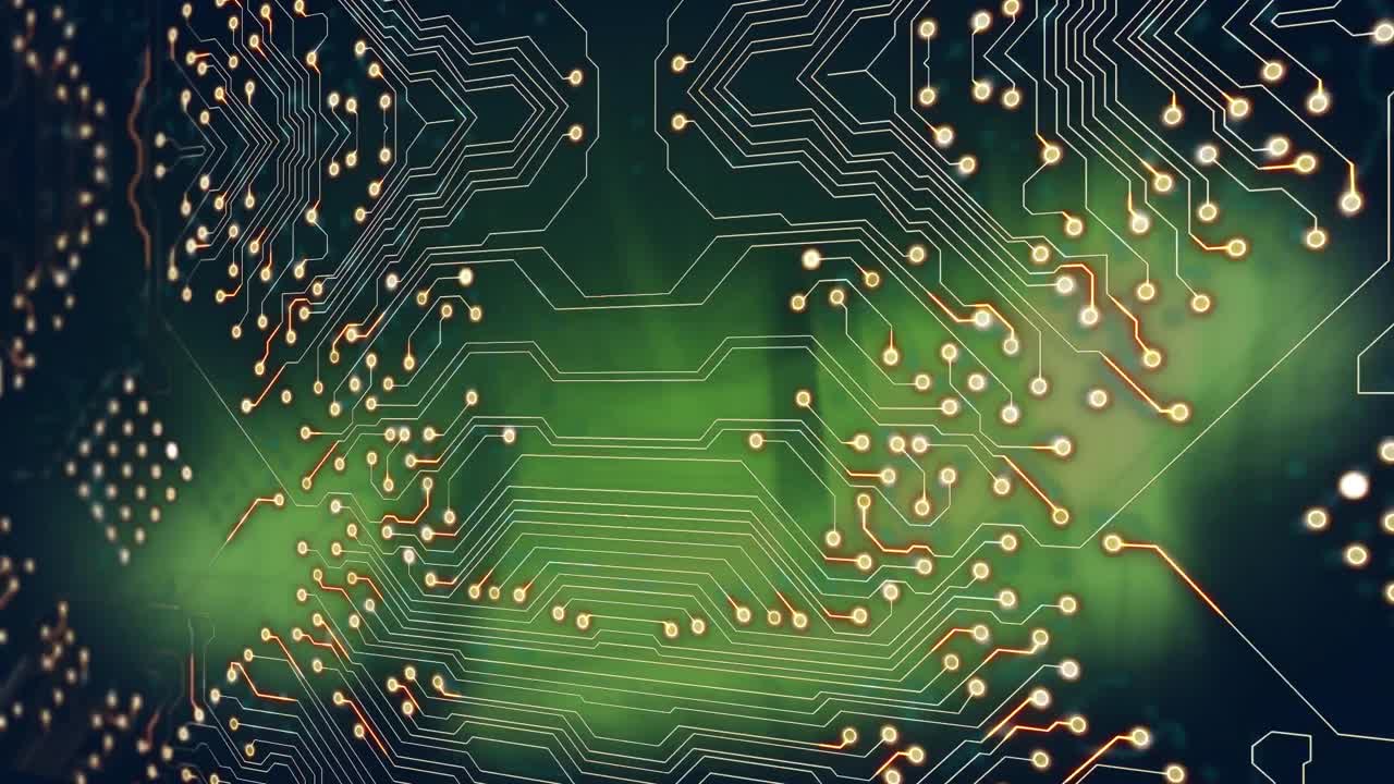 animación del zócalo del procesador sobre un fondo oscuro