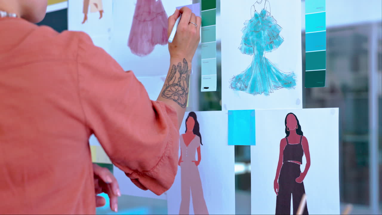 패션, 디자인 및 여성 기획: 무드보드