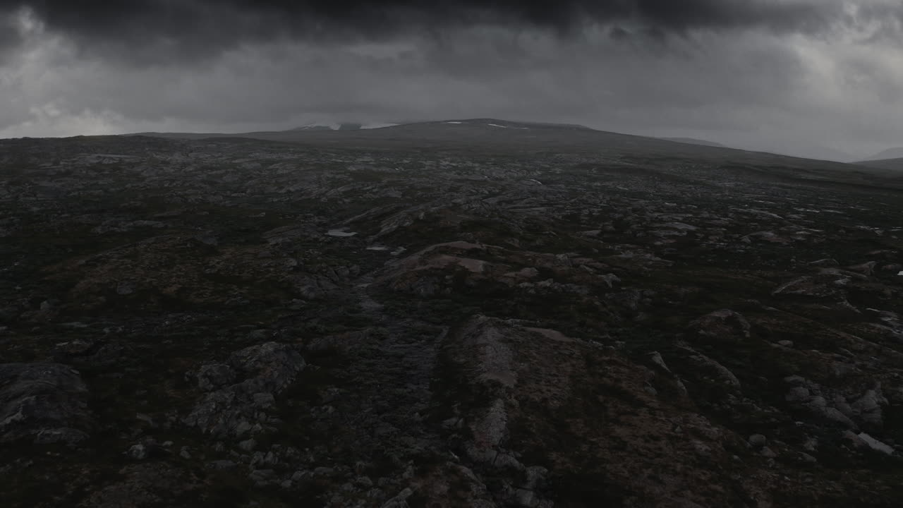 Storm over arctic cirle in Norway