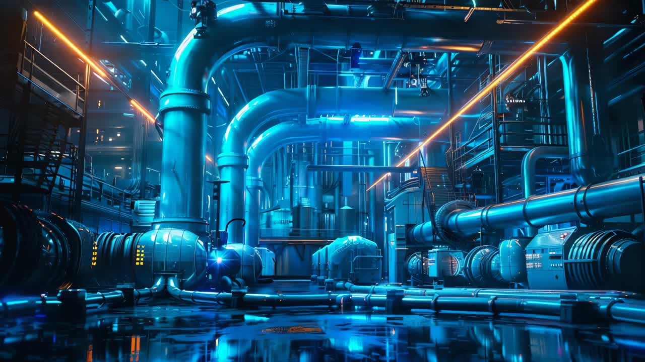 interior de las plantas industriales