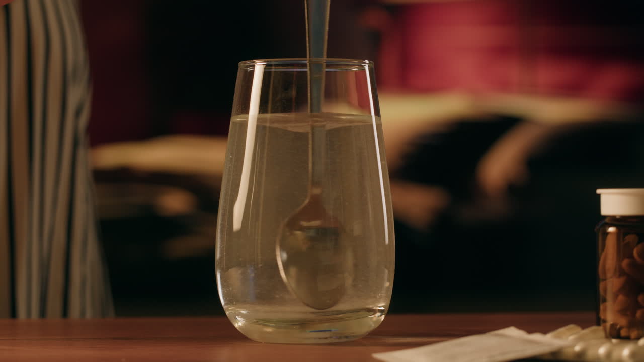 disolver el medicamento en agua