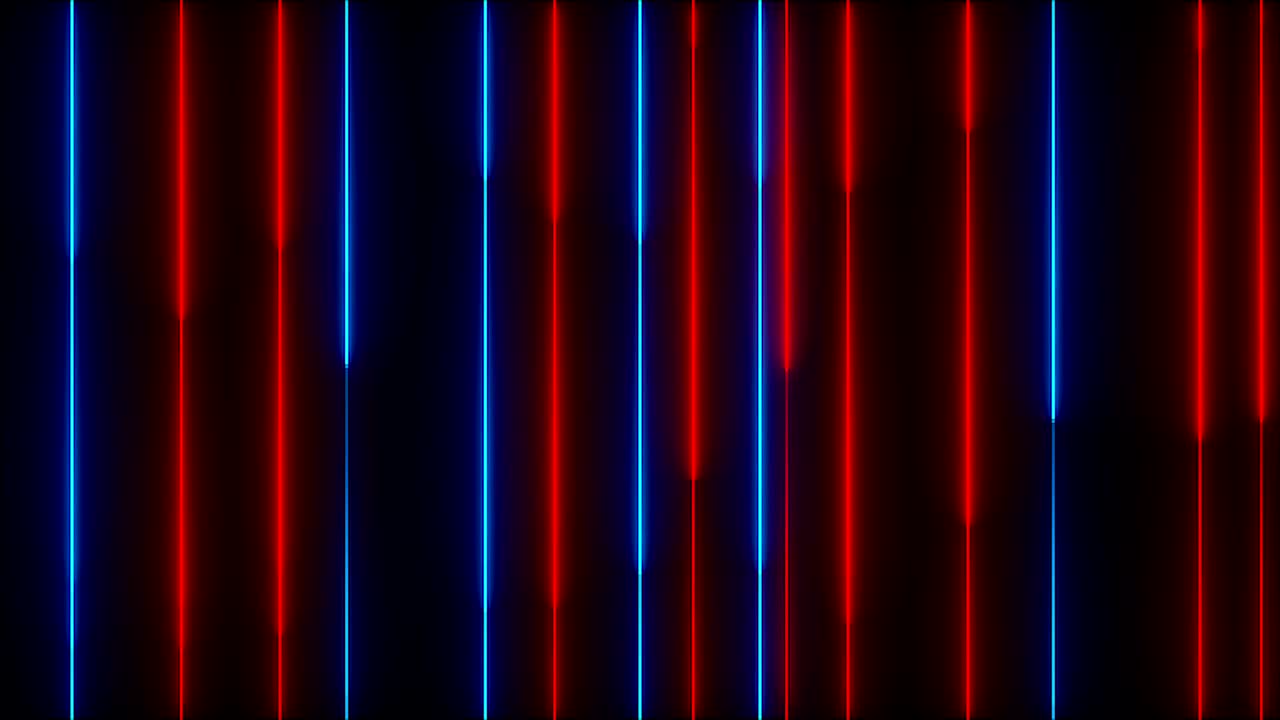 muchas líneas verticales de iluminación de neón, telón de fondo generado por computadora abstracta, renderizado en 3d